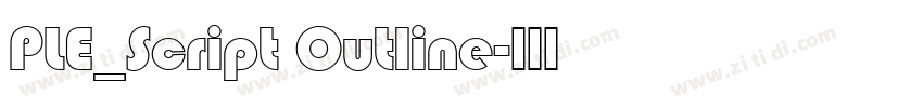 PLE_Script Outline字体转换